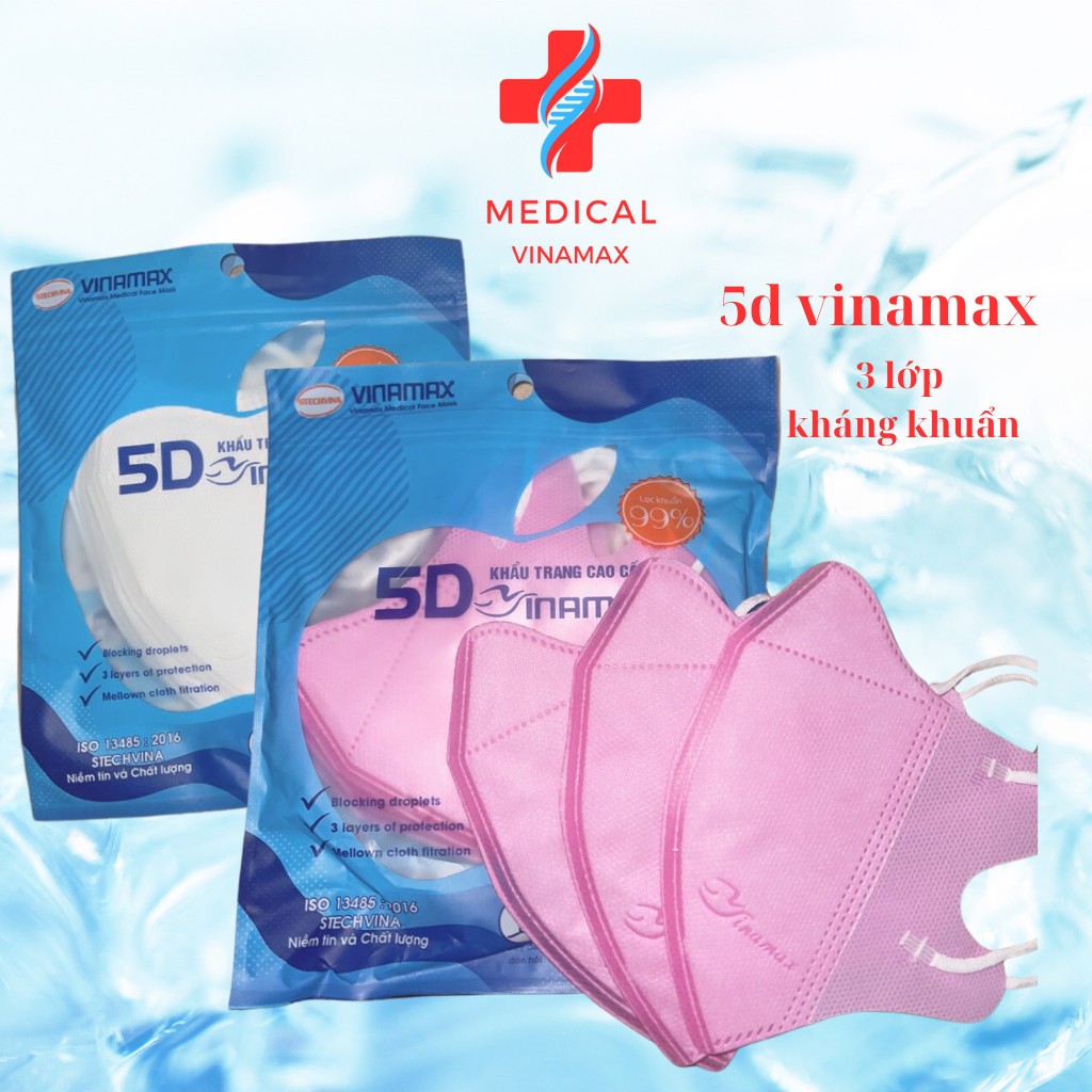 COMBO 300 CHIẾC KHẨU TRANG 5D GIÁ 99K
