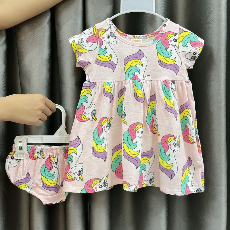 ♥ Set Đầm Chíp, Đầm/Váy Cotton Bé Gái 10kg -> 23kg