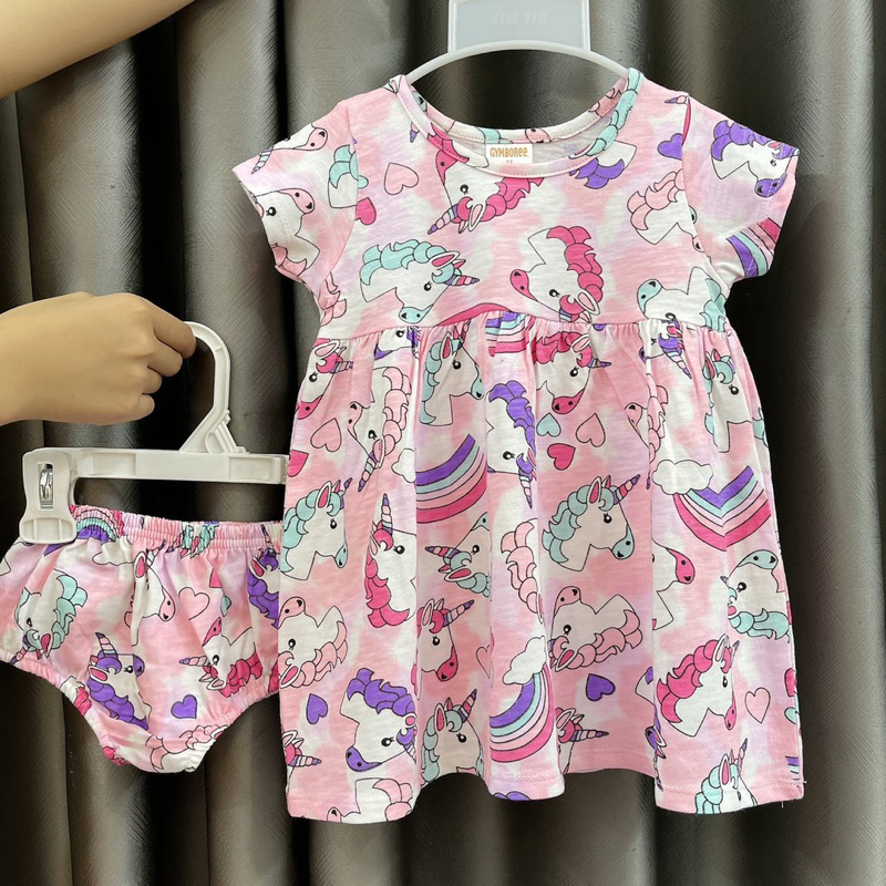 ♥ Set Đầm Chíp, Đầm/Váy Cotton Bé Gái 10kg -> 23kg