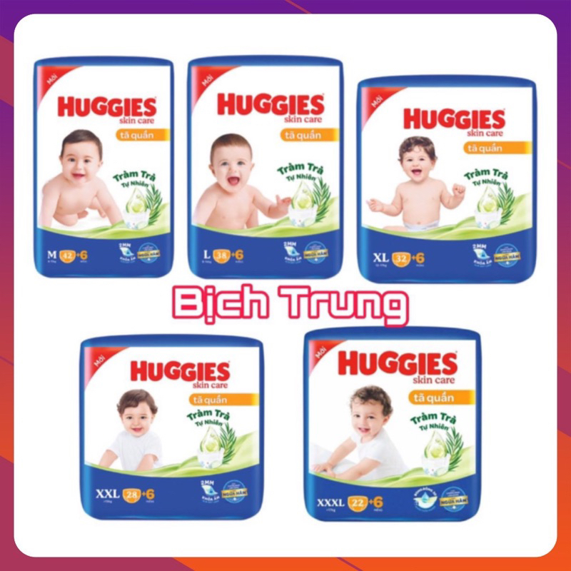 Tã quần Huggies Jumbo S46/M42/L38/XL34/XXL28/XXXL22 Huggies skin care