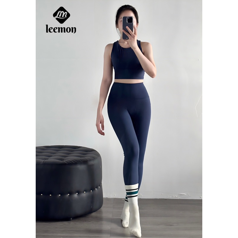 Set Bộ Tập Gym Yoga Lulu Thun Lạnh Ba Lỗ Mút Đúc Quảng Châu Cao Cấp
