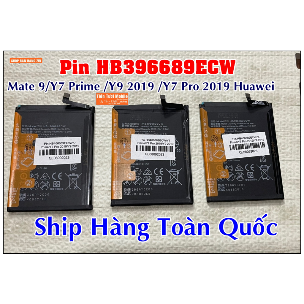 Pin Y7 pro 2019/Y7 Prime/Y9 2019 Huawei mới