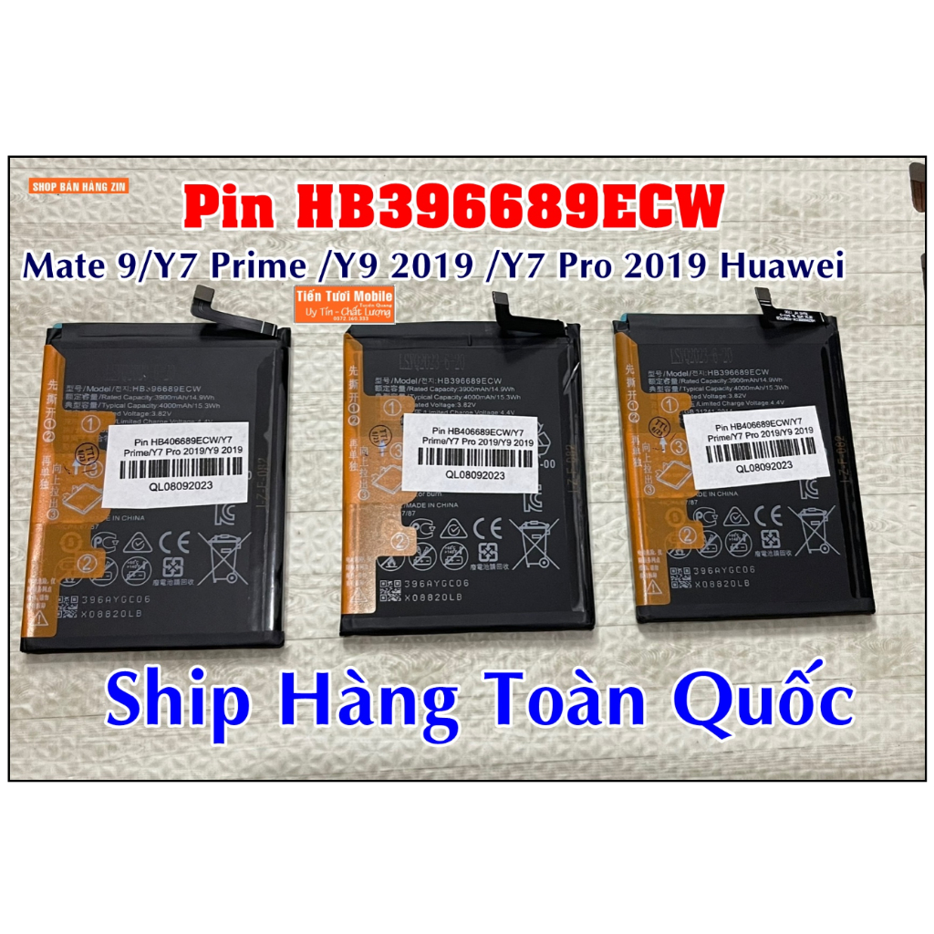 Pin Y7 pro 2019/Y7 Prime/Y9 2019 Huawei mới