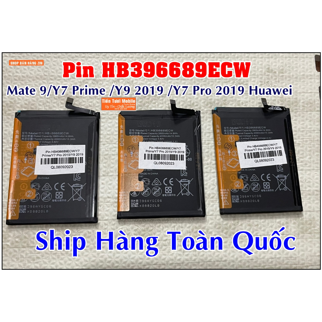Pin Y7 pro 2019/Y7 Prime/Y9 2019 Huawei mới