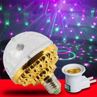 Đèn led Vũ Trường Xoay 7 Màu,Bóng đèn đèn xoay tặng đuôi đèn