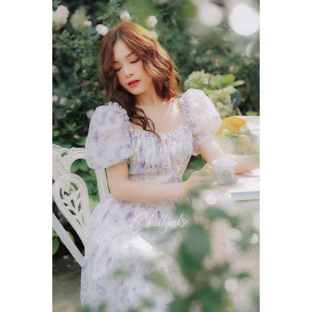 THANH LÝ  - Váy hoa tím