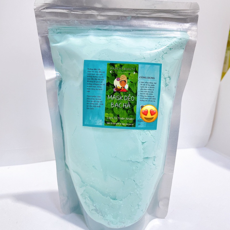 Mặt Nạ bạc Hà dẻo cao cấp 1kg - Gói 1 kg Mask dẻo bạc hà