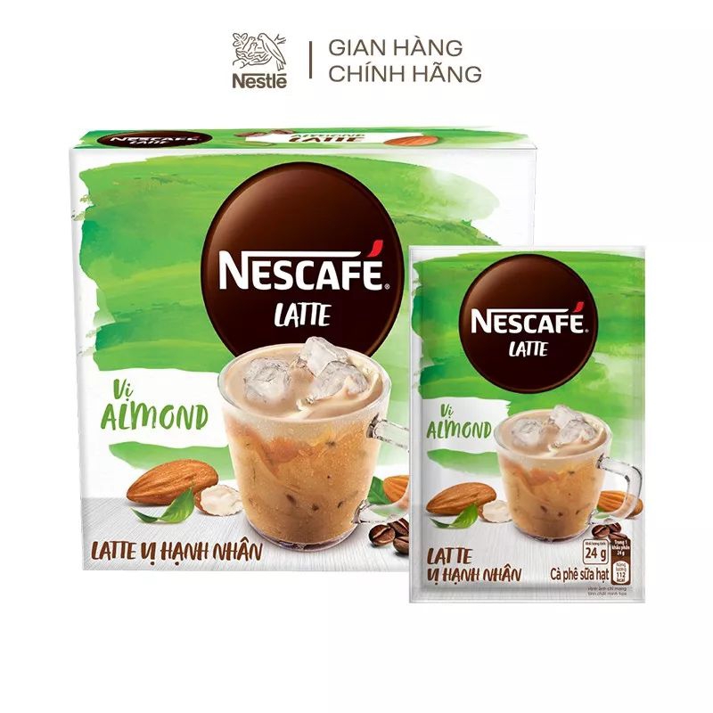 Cà Phê Hòa Tan Nescafé Latte Vị Hạnh Nhân