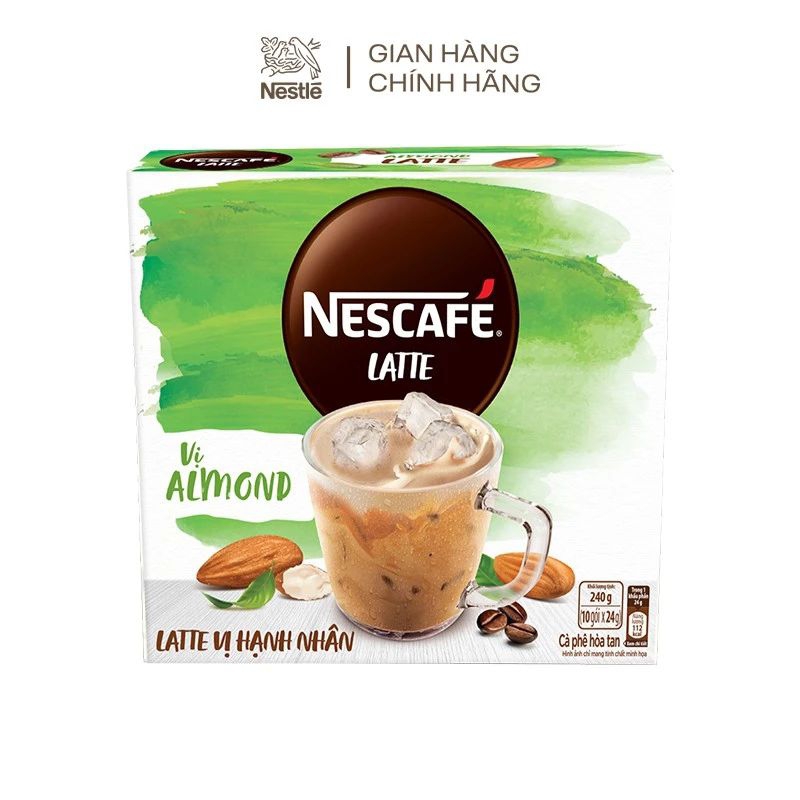 Cà Phê Hòa Tan Nescafé Latte Vị Hạnh Nhân