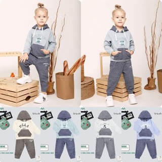Bộ nỉ hoodie dokma 9-36m