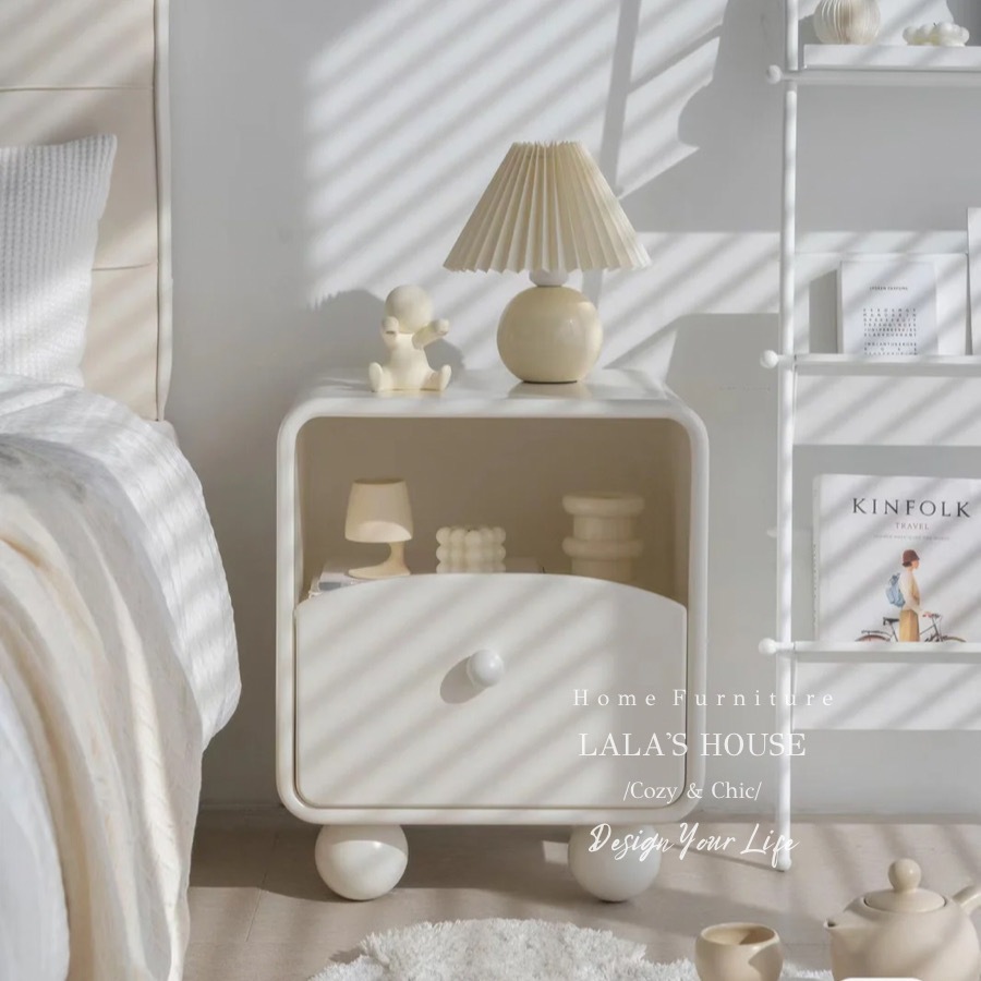 Tủ Decor Chân Tròn Xinh Xắn, Tủ Kệ Lưu Trữ Có Ngăn Kéo Tiện Lợi Phong Cách Hàn Quốc Hot Trend