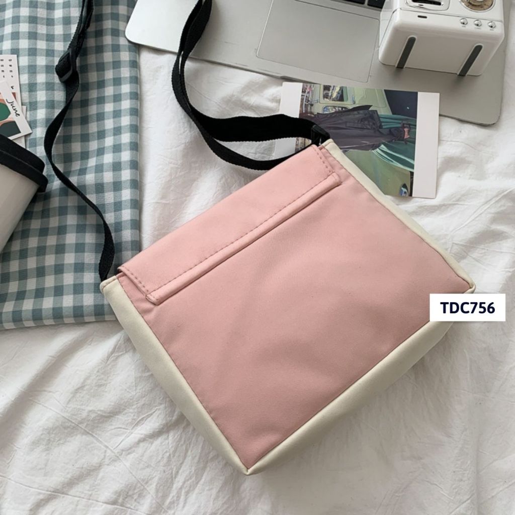Túi đeo chéo, túi đeo vai sắc màu phong cách Hàn Quốc MiniCat TDC756