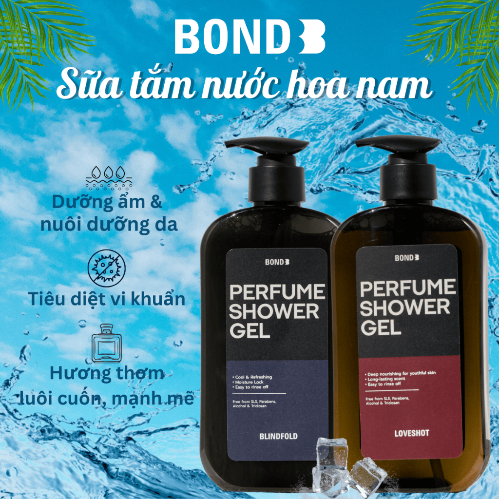 Sữa tắm nước hoa nam cao cấp BOND Thái Lan, hương thơm độc đáo lôi cuốn và mạnh mẽ (500ml)