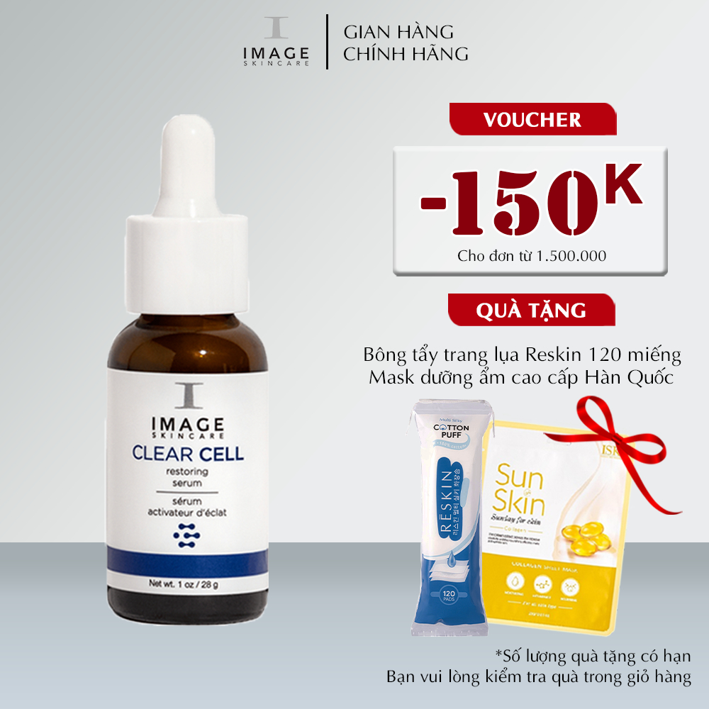 Serum Giảm Dầu Nhờn, Ngăn Ngừa Vi Khuẩn Gây Mụn IMAGE Skincare CLEAR CELL Restoring Serum Oil Free 28g