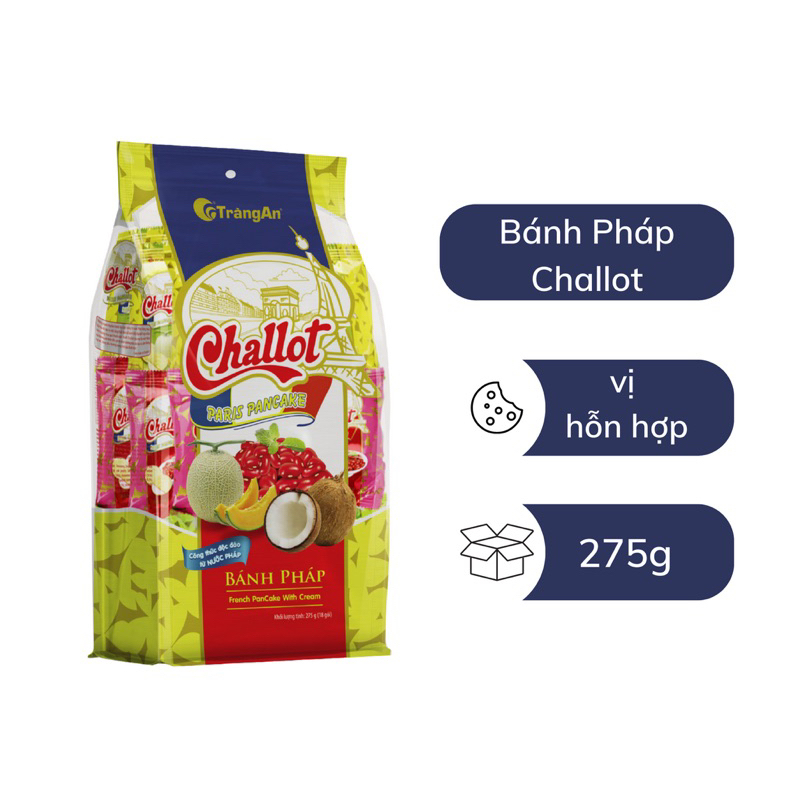 BÁNH PHÁP CHALLOT TRÀNG AN VỊ SẦU RIÊNG/ HOA QUẢ 275G