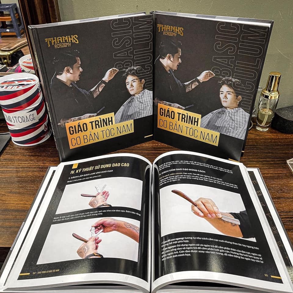 Giáo trình dạy cắt tóc nam barber , THANKS ACADEMY.