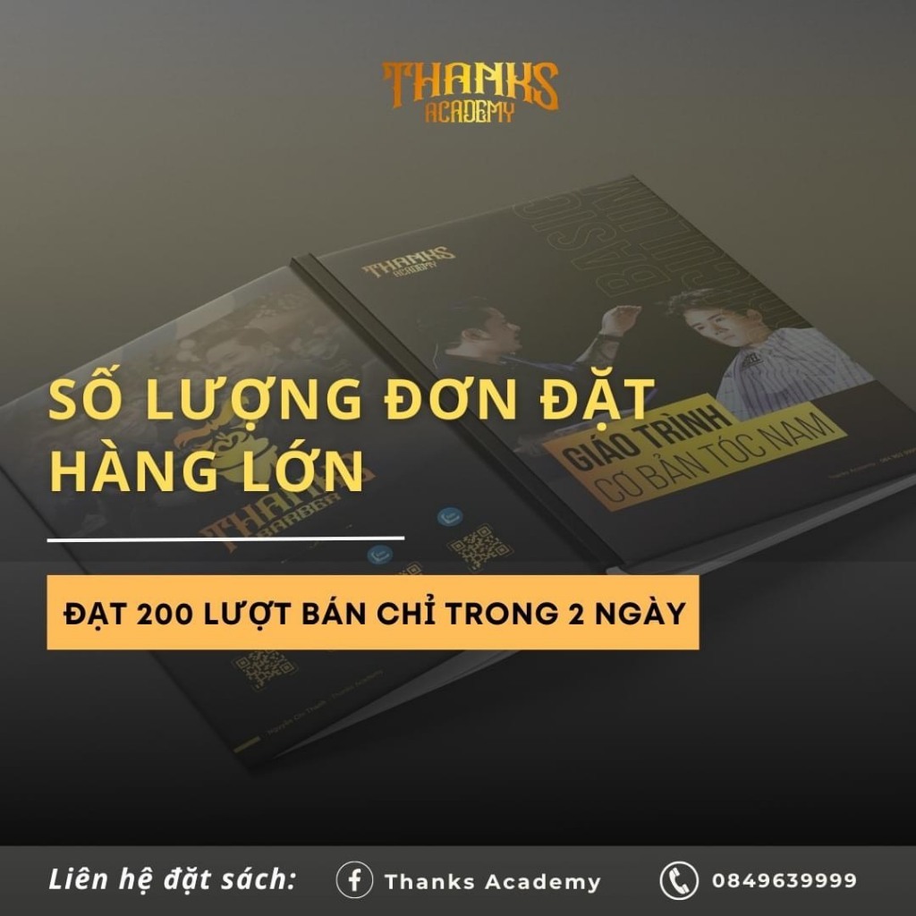 Giáo trình dạy cắt tóc nam barber , THANKS ACADEMY.