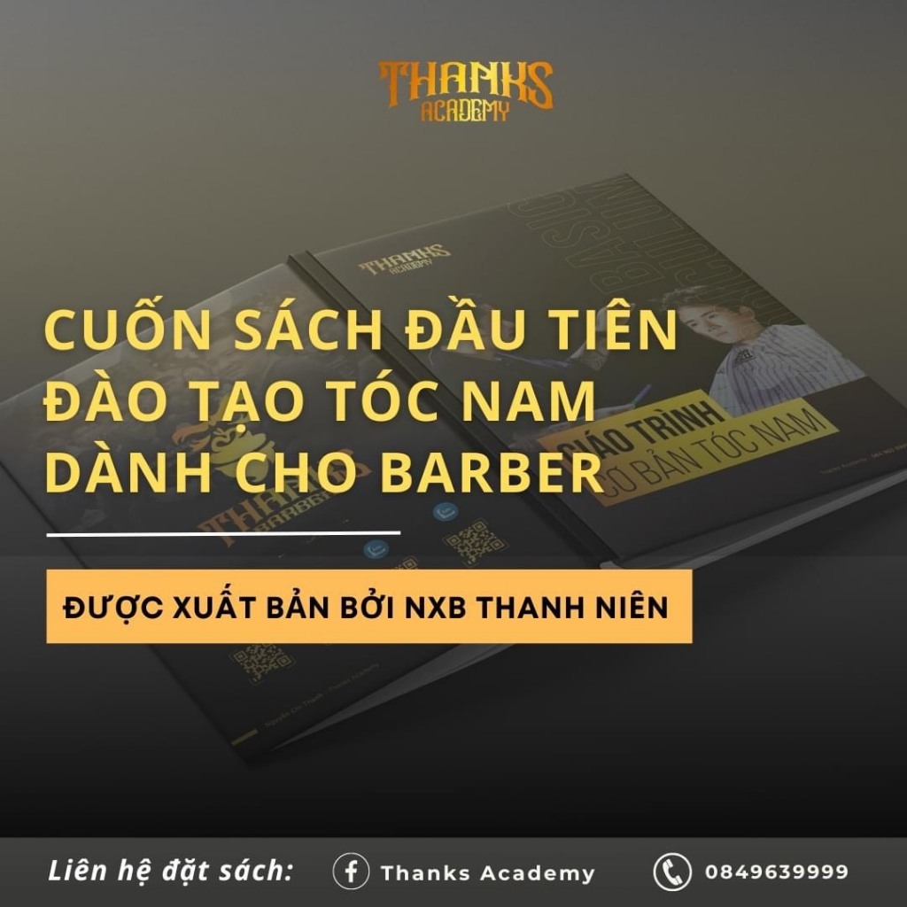 Giáo trình dạy cắt tóc nam barber , THANKS ACADEMY.
