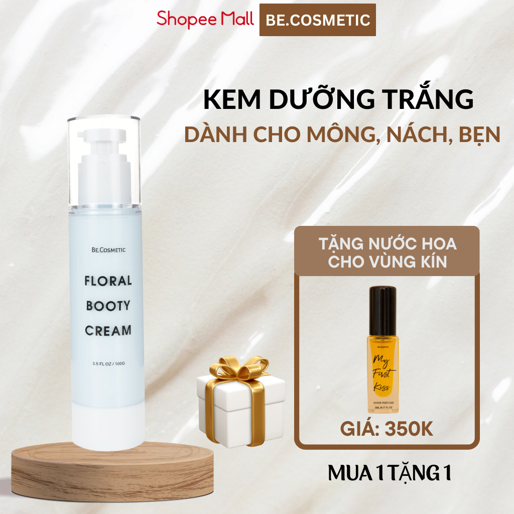 Kem Giảm Thâm Mông, Nách, Bẹn Dưỡng Trắng Becosmetic 30gam/chai