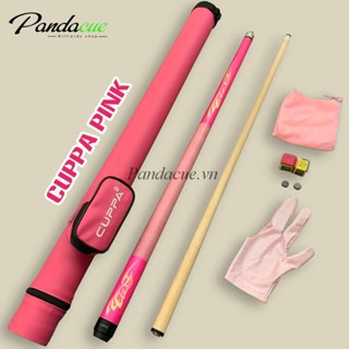 Cơ Bida Lỗ CUPPA Pink Màu Hồng( Tặng 7 Món Phụ Kiện) - Ship Hoả Tốc