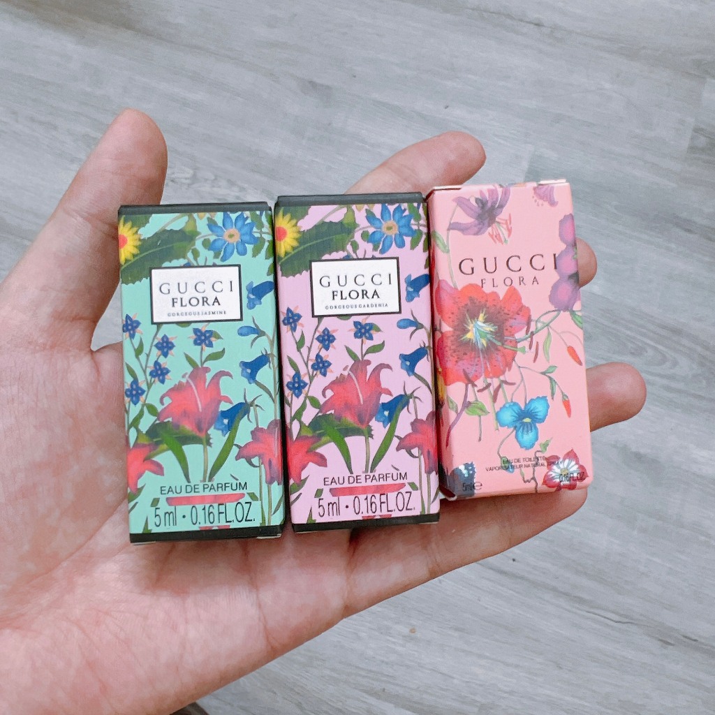 Nước hoa Gucci Bloom Ambrosia mini 5ml, Gucci Aqua 5ML, Nước Hoa Nữ Mini Chính Hãng