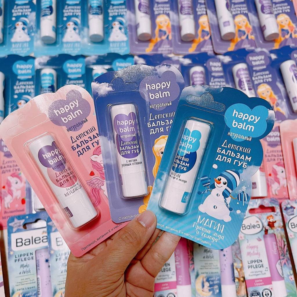 Son dưỡng môi cho e bé Happy Balm của Nga