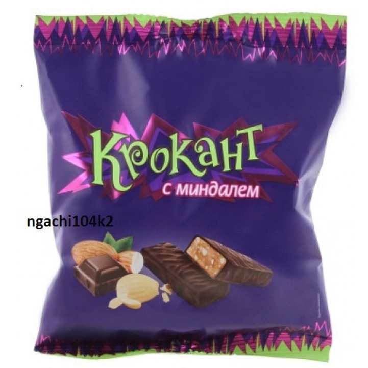 KẸO SOCOLA HẠNH NHÂN NGA KPOKAHT 500G/ KẸO TÍM NGA/ SOCOLA TÍM NGA/ KẸO SOCOLA KROKANT