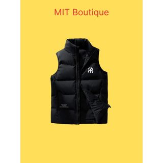 Áo Phao Gile MLB, Hàng Xuất Dư, chất liệu gió, Lót bông trần, cổ cao mặc siêu ấm, giặt không xồ lông