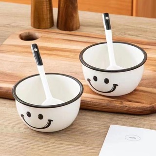 Sét 2 Bát  2 Thìa Smile Dễ Thương Cho Bé