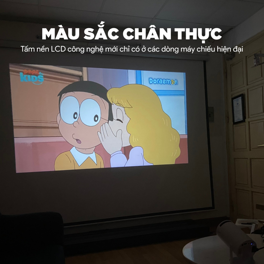 Máy chiếu mini AUN HY300 - Xoay 180 độ - Độ phân giải thực chuẩn HD - Độ sáng 150 Ansi