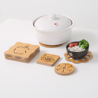 Đế gỗ lót nồi xoong, chén bát, lót ly cốc, miếng lót ly, lót nồi gỗ cách nhiệt
