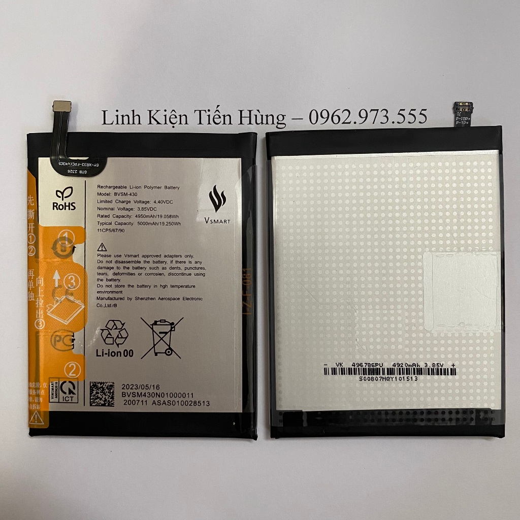 Pin Vsmart Live 4 / Joy 3 V640  loại AA bao test đổi mới