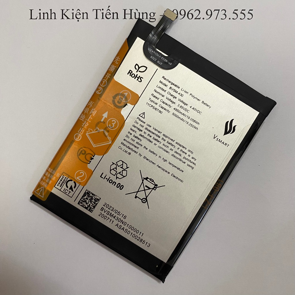 Pin Vsmart Live 4 / Joy 3 V640  loại AA bao test đổi mới