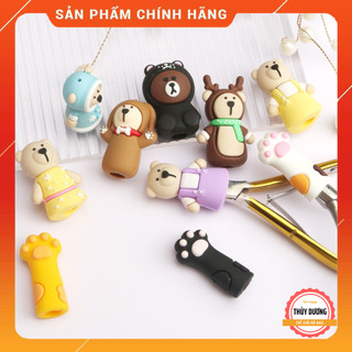 Bọc đầu kìm hình thú cute - Bọc bảo vệ đầu kềm silicon chuyên dụng làm nail