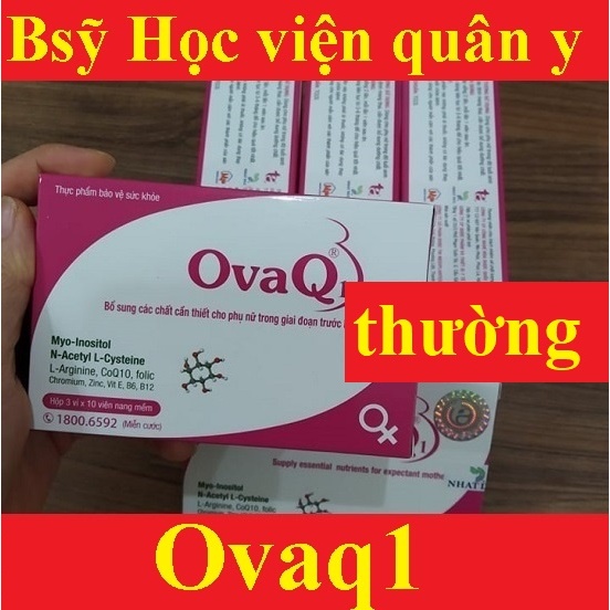 Combo ovaq1 & Spermq khỏe trứng mạnh tinh trùng hỗ trợ mang thai tự nhiên