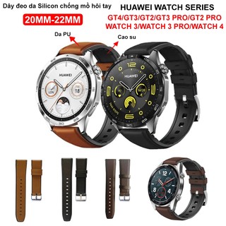 [Huawei Watch] Dây đeo Da Silicon Huawei Watch GT4/GT3/GT3 PRO/GT2 PRO/GT2/GT2 PRO