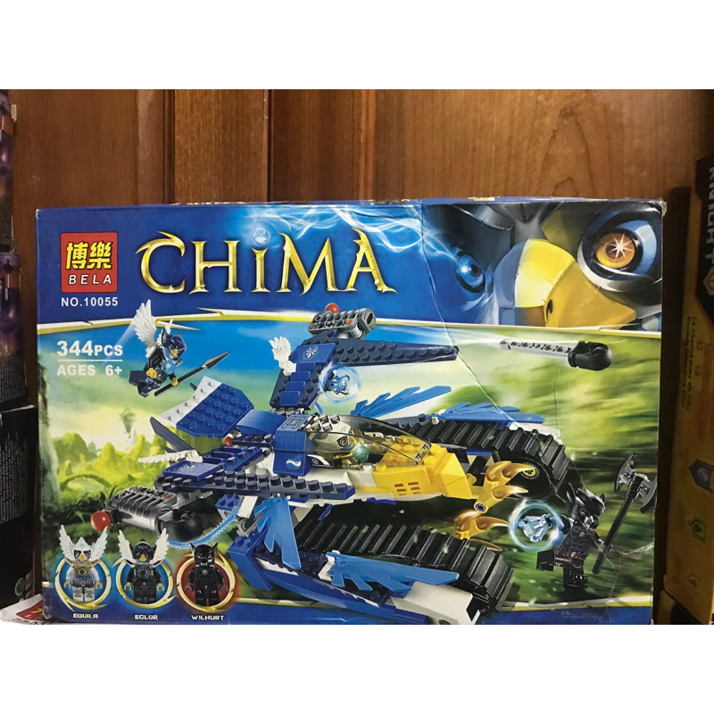 (Có sẵn) Bela Chima 10055- Mô hình lắp ráp xe tank chiến đấu của chim ưng seaon 1 (344 mảnh)
