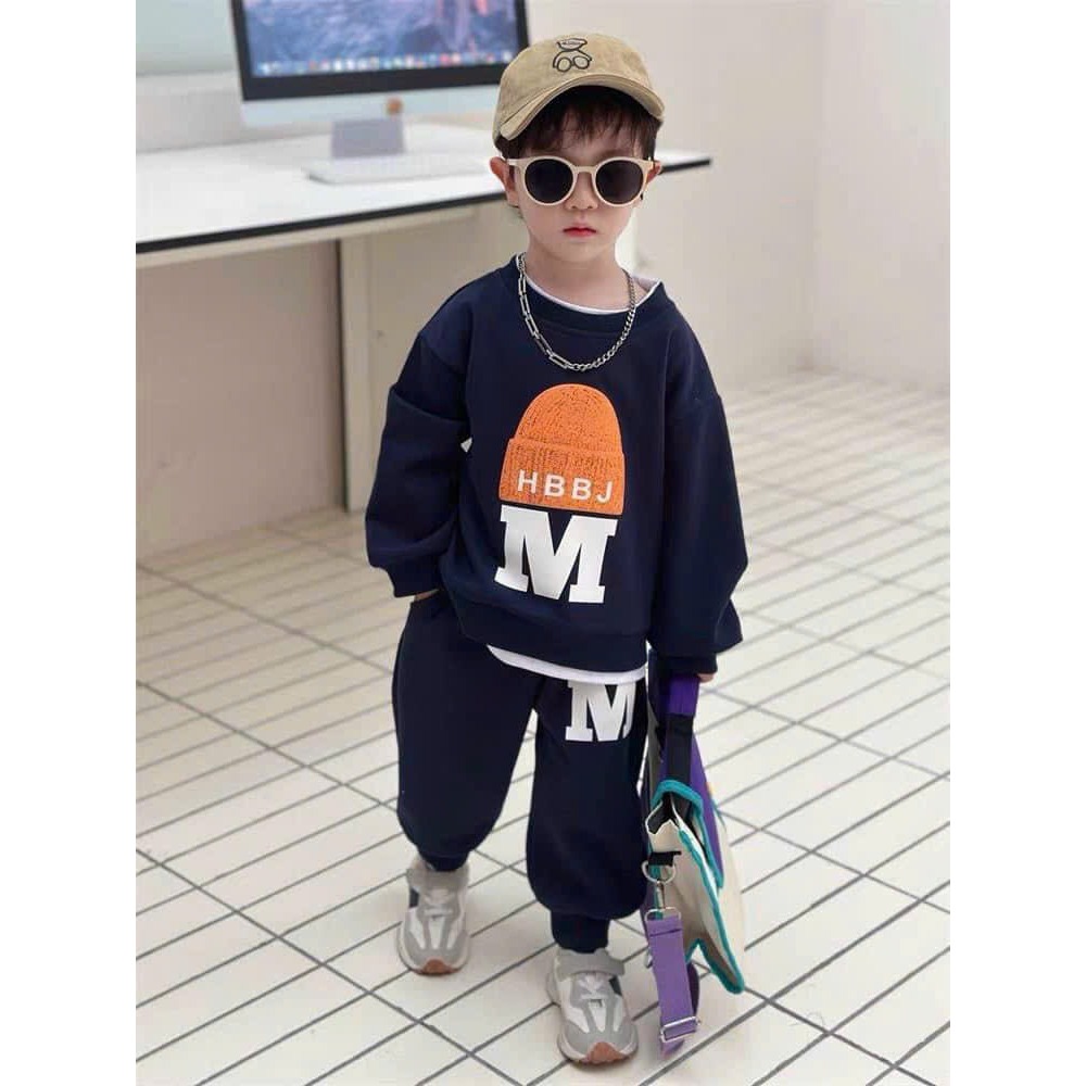 BỘ DA CÁ TÀU DÀI TAY CHO BÉ TRAI,SÉT BỘ THU ĐÔNG CHO BÉ TRAI CỰC NGẦU