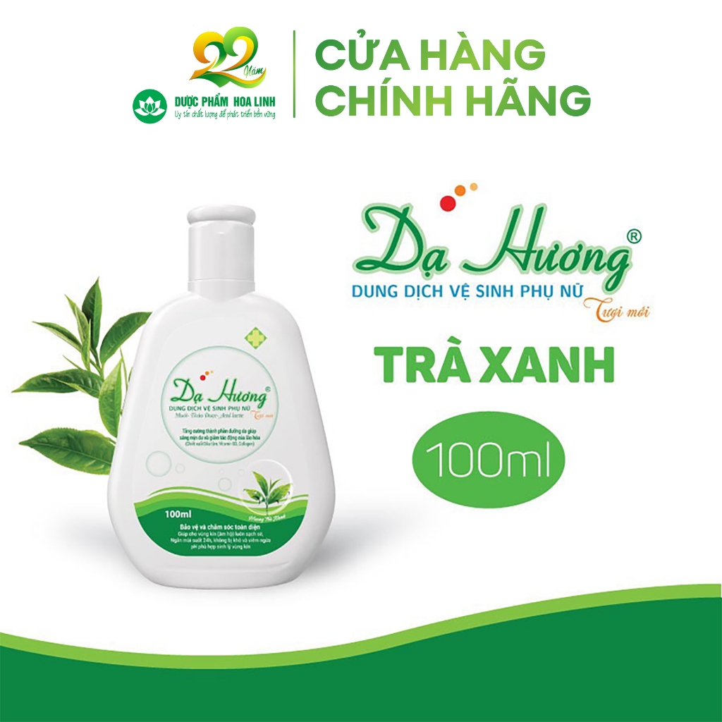 Dung dịch vệ sinh phụ nữ Dạ Hương trà xanh 100ml