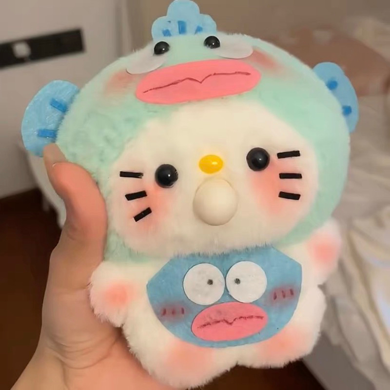 🎀  🍓Gấu Nhồi Bông Hello Kitty Thổi Bong Bóng Dễ Thương🎀