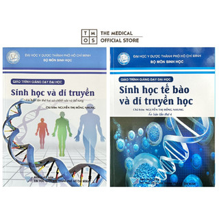 Sách - Combo Sinh Học và Di truyền và Sinh Học Tế Bào Di Truyền Học Tmos