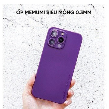 Ốp lưng Memumi siêu mỏng 0,3mm cho ip 15 pro 15 promax 14 14 pro 14 pro max 13 13 pro 13 pro max 12 12 pro 12 pro max
