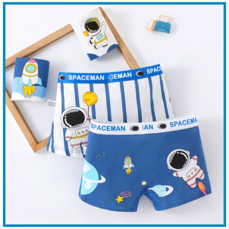 Set 4 quần chip đùi cho bé trai 7-42kg, chất cotton co giãn thoải mái in hình ngộ nghĩnh, hàng Quảng Châu cao cấp