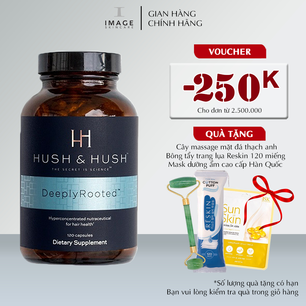 Viên uống chống rụng tóc Image Skincare Hush & Hush Deeply Rooted 120 viên