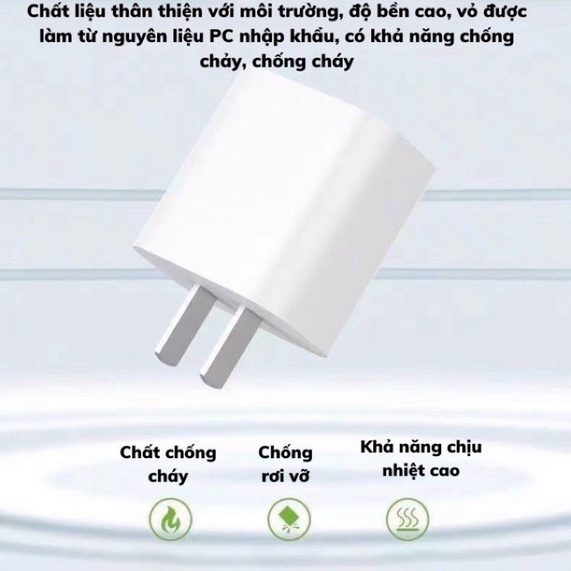 Sạc nhanh PD 20W Cho IPhone 8 - 14Pro Max Full Hộp. Hàng Chính Hãng Bảo Hành 12 Tháng. .