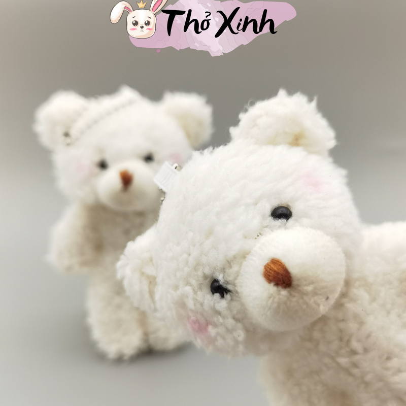 Móc khóa thú bông vịt, chó, đám mây, bò ngộ nghĩnh dễ thương chất liệu mềm mại làm móc khóa, treo balo túi xách PKTX01