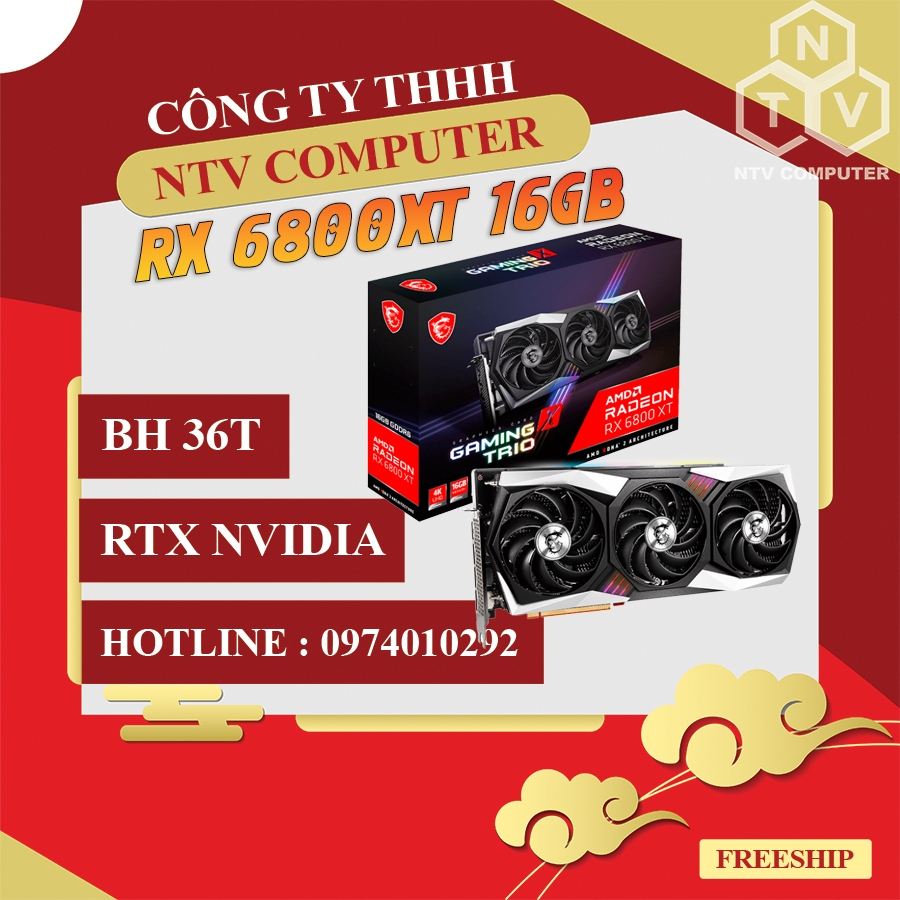 VGA CARD MÀN HÌNH 6800XT GAMING X TRIO 16GB