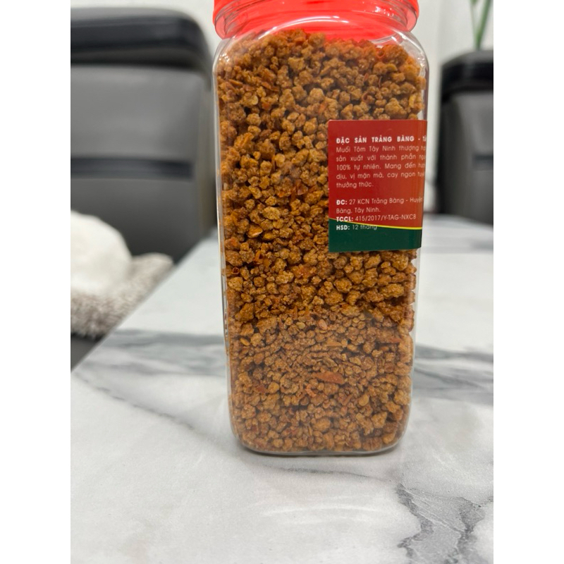 MUỐI TÔM - MUỐI TÔM SẤY LOẠI CAY KHÔNG MẶN - HŨ 450g