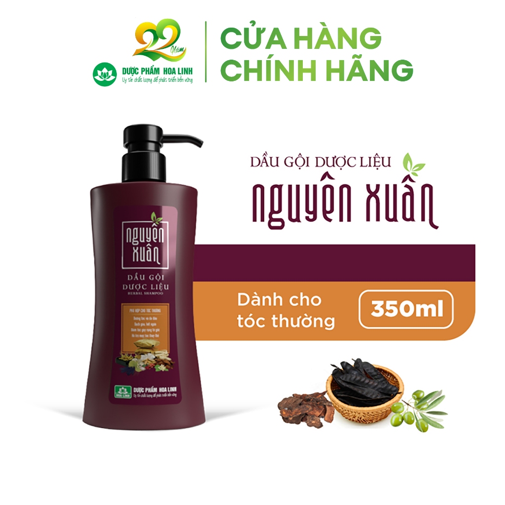 Bộ Dầu gội 350ml và Dầu xả 150ml Nguyên Xuân nâu _ Dành cho tóc thường
