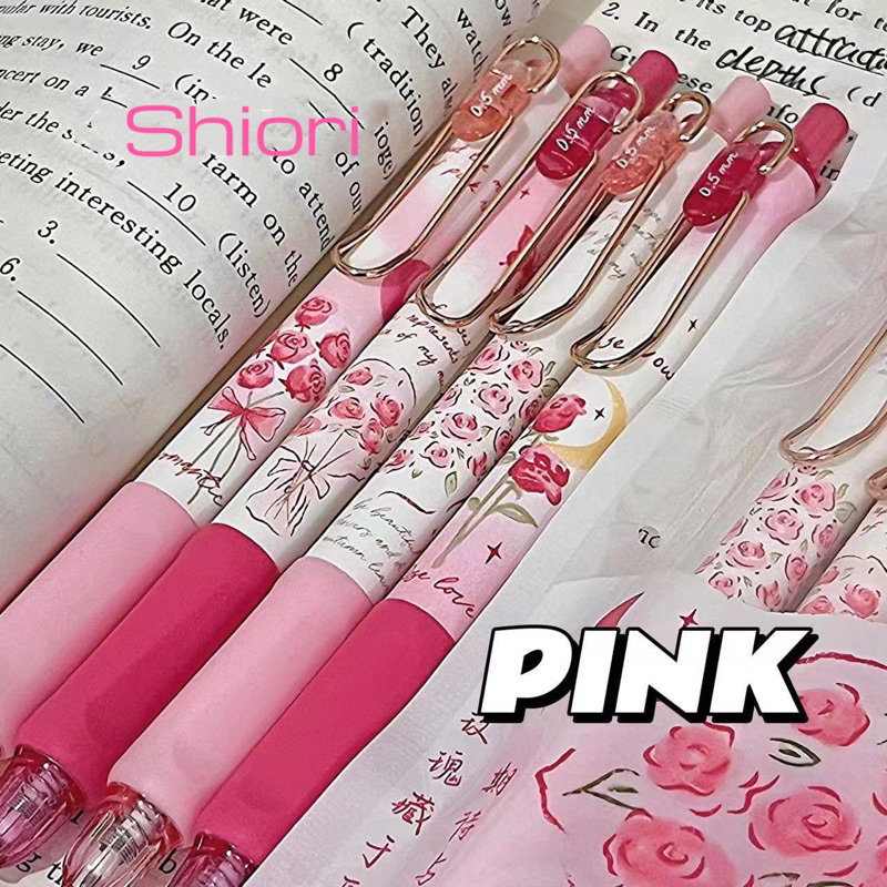Bút gel Mura-8930 ROSE mực đen - Tiệm Bút SHIORI